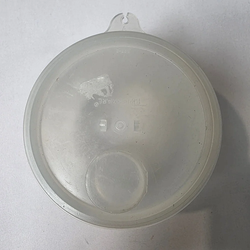 Tupperware Food Storage Container Small Translucent White 563-2 250-5 USA‎